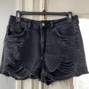 Highwaisted Distressed Topshop Shorts